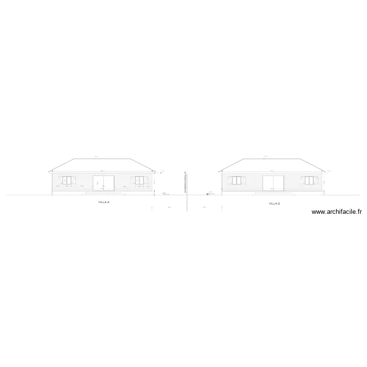 FACADES NORD OUEST AMICALE DES PEINTRES. Plan de FACADES NORD OUEST AMICALE DES PEINTRES. Plan de