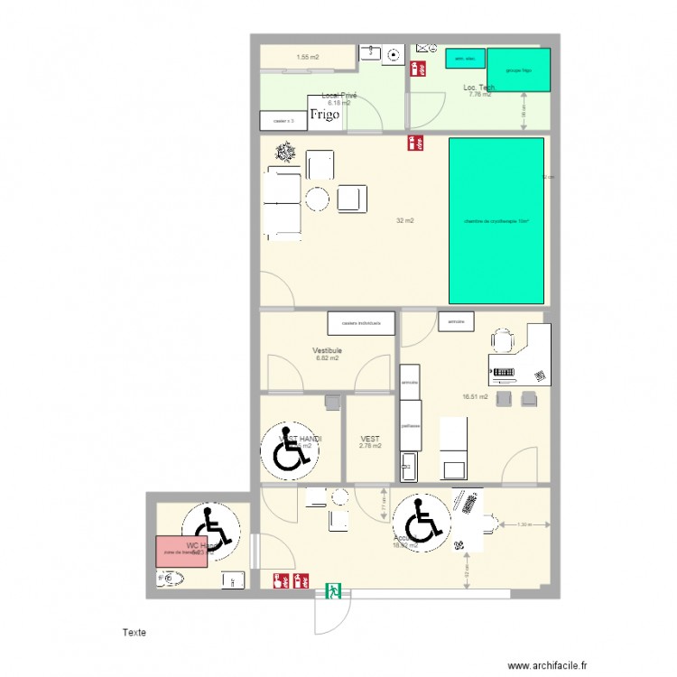 centre cryotherapie NZ. Plan de 0 pièce et 0 m2