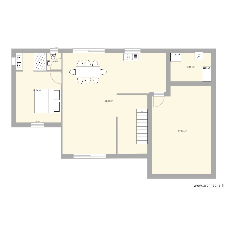 Plan RDC Nouvelle maison V2. Plan de 0 pièce et 0 m2