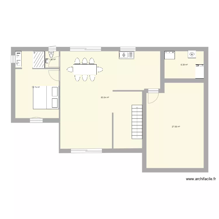 Plan RDC Nouvelle maison V2. Plan de 