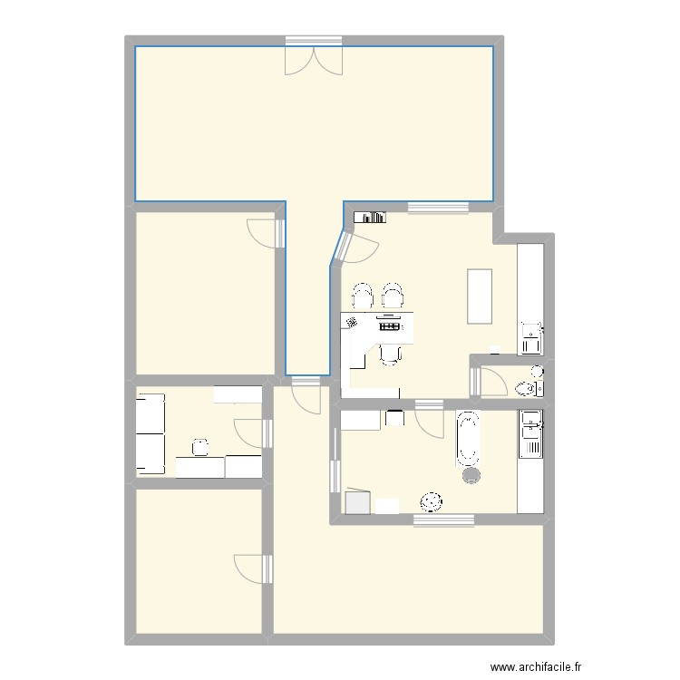 Plan de la clinique vétérinaire. Plan de 0 pièce et 0 m2
