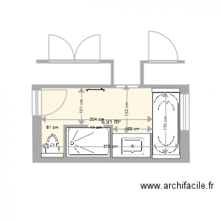 sdb yeu 5. Plan de 0 pièce et 0 m2
