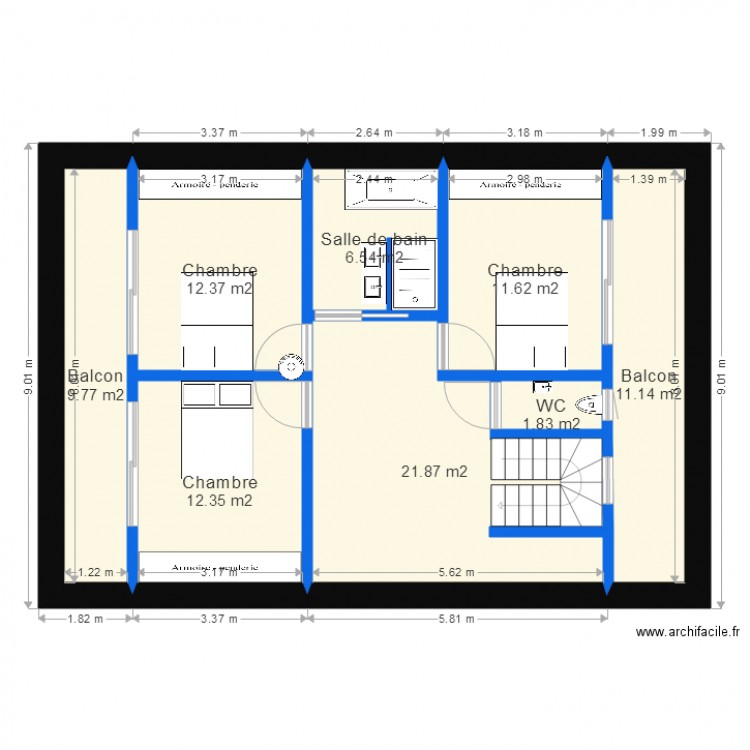 Groisy 5 1er Etage. Plan de 0 pièce et 0 m2