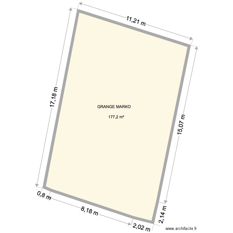 GRANGE MARKO CADASTRE. Plan de 0 pièce et 0 m2