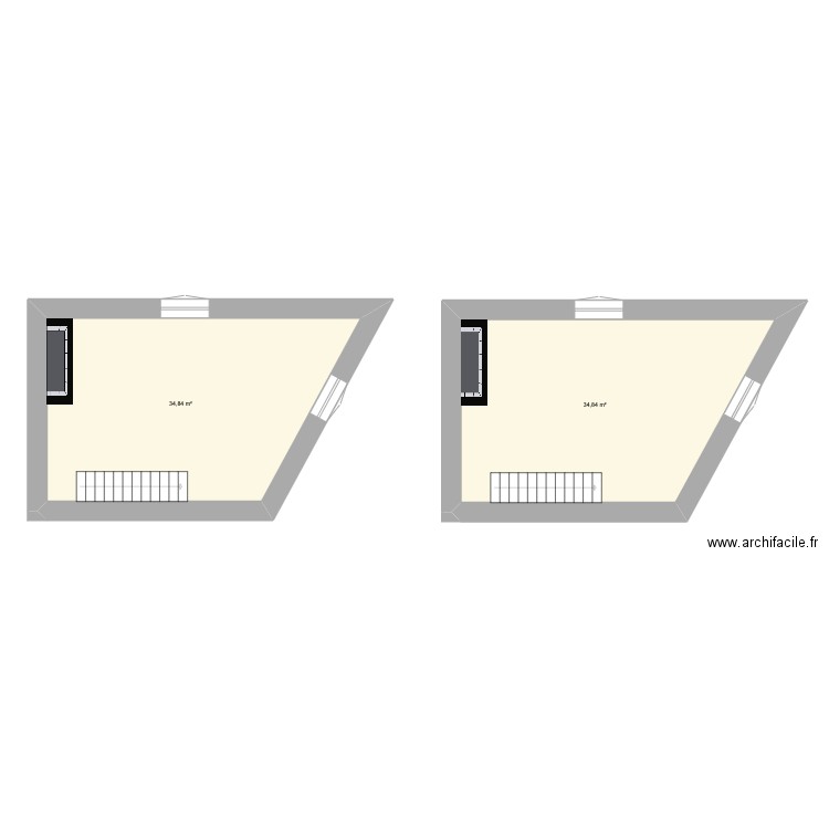 Combles. Plan de 0 pièce et 0 m2
