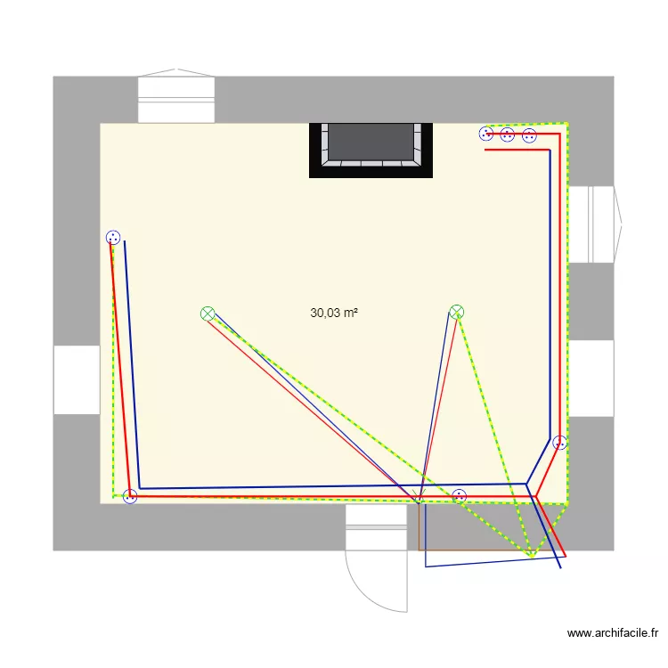 séjour maison implantation éléc . Plan de séjour maison implantation éléc . Plan de