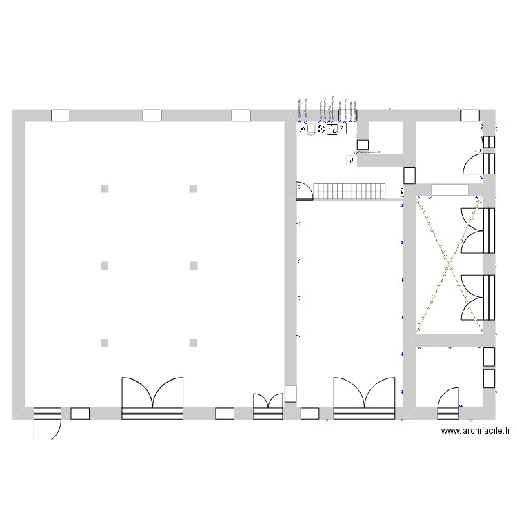 Hebergeages pisseloup V3. Plan de 23 pièces et 1031 m2