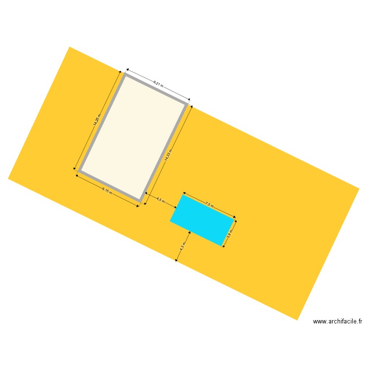 SCHALON. Plan de 1 pièce et 120 m2