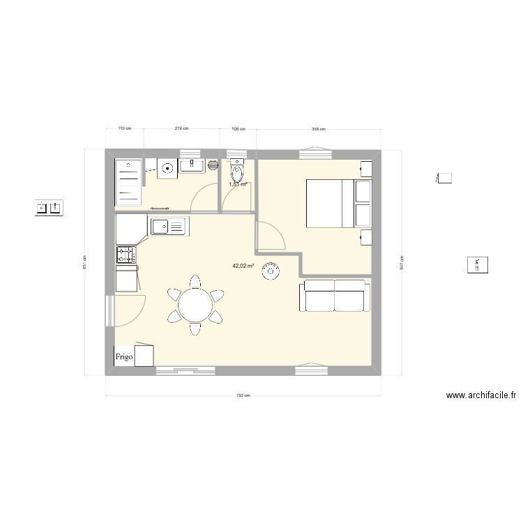 station actuelle. Plan de 0 pièce et 0 m2