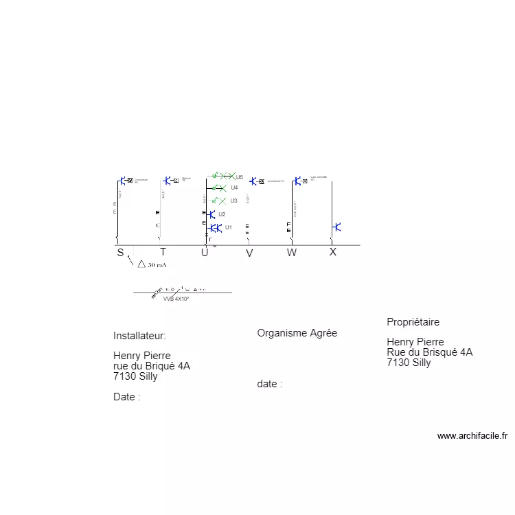 Schémas unifilaire 30 mA. Plan de Schémas unifilaire 30 mA. Plan de