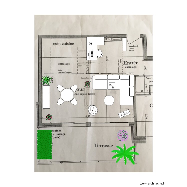 Plan 1. Plan de 0 pièce et 0 m2
