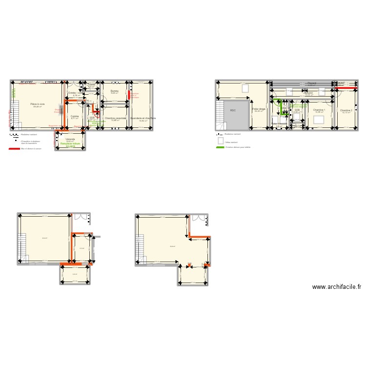 CHEVE et DELLIAUX Ville en Selve. Plan de 0 pièce et 0 m2