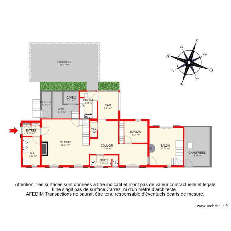 BI 6205 RDC. Plan de 0 pièce et 0 m2