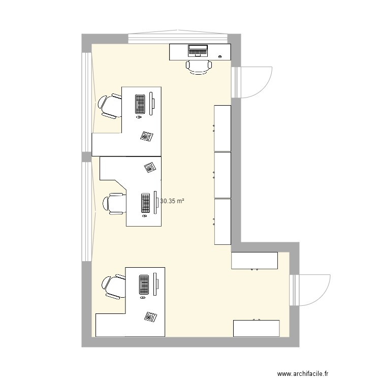 Bur V. Plan de 0 pièce et 0 m2