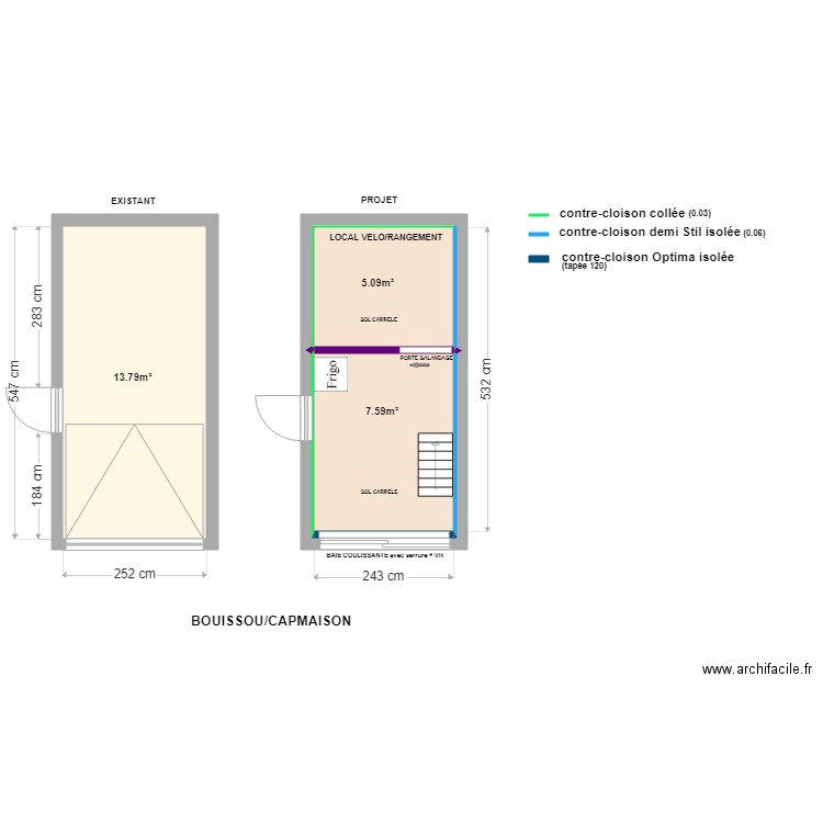BOUISSOU . Plan de 0 pièce et 0 m2