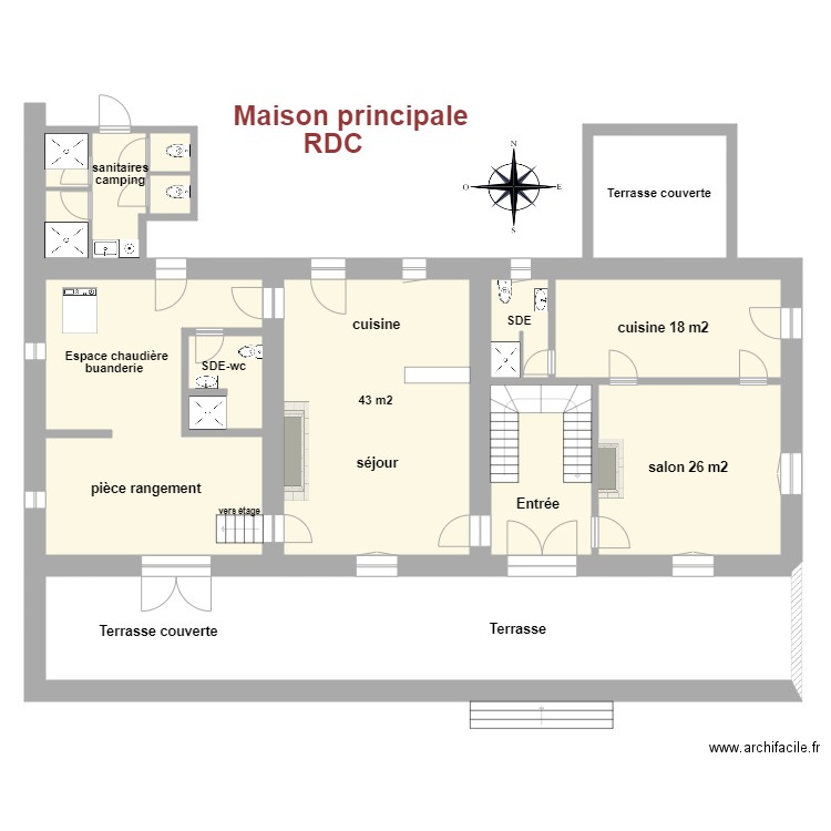 Van Hoogmoed maison princ rdc. Plan de 0 pièce et 0 m2