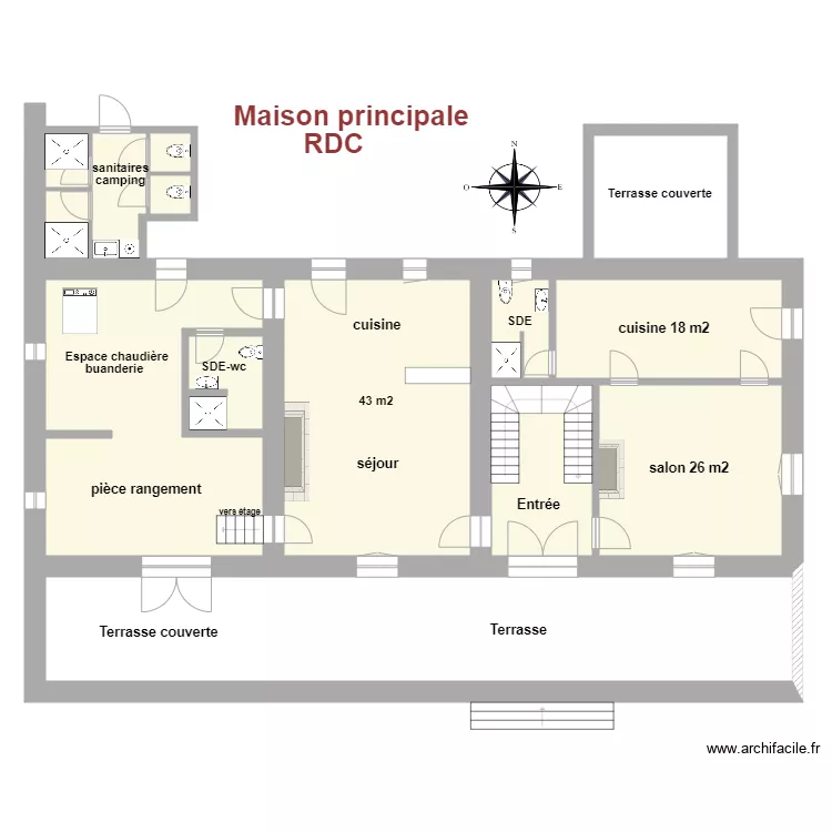 Van Hoogmoed maison princ rdc. Plan de 