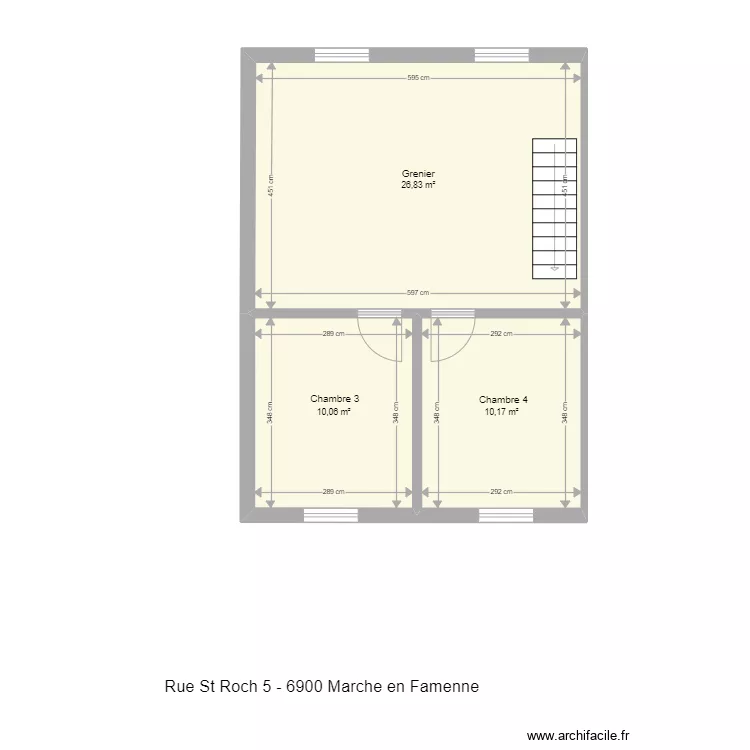 st roch 5 marche 2e. Plan de 