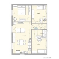 Plan maison meublée