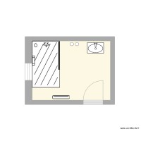 Schéma salle de bain réaménagée