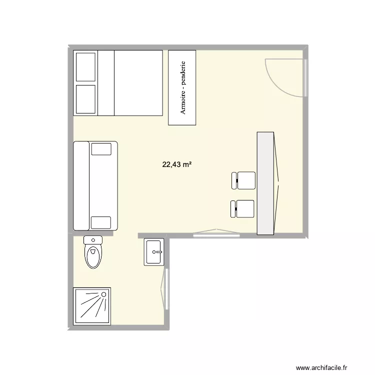 Saint Mandé. Plan de 1 et 22 m² Saint Mandé. Plan de 1 et 22 m²
