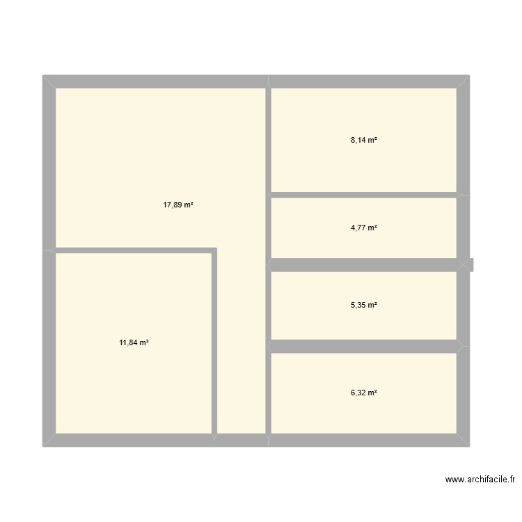 calle cepeda. Plan de 6 pièces et 54 m2