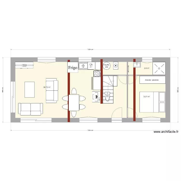 meuble houdetot 3. Plan de 