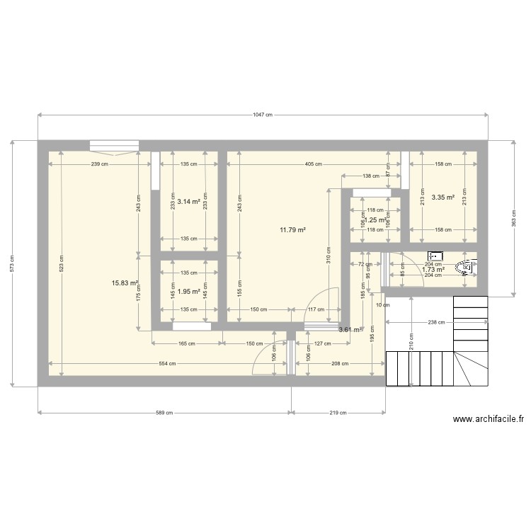 Etage  Vide . Plan de 0 pièce et 0 m2