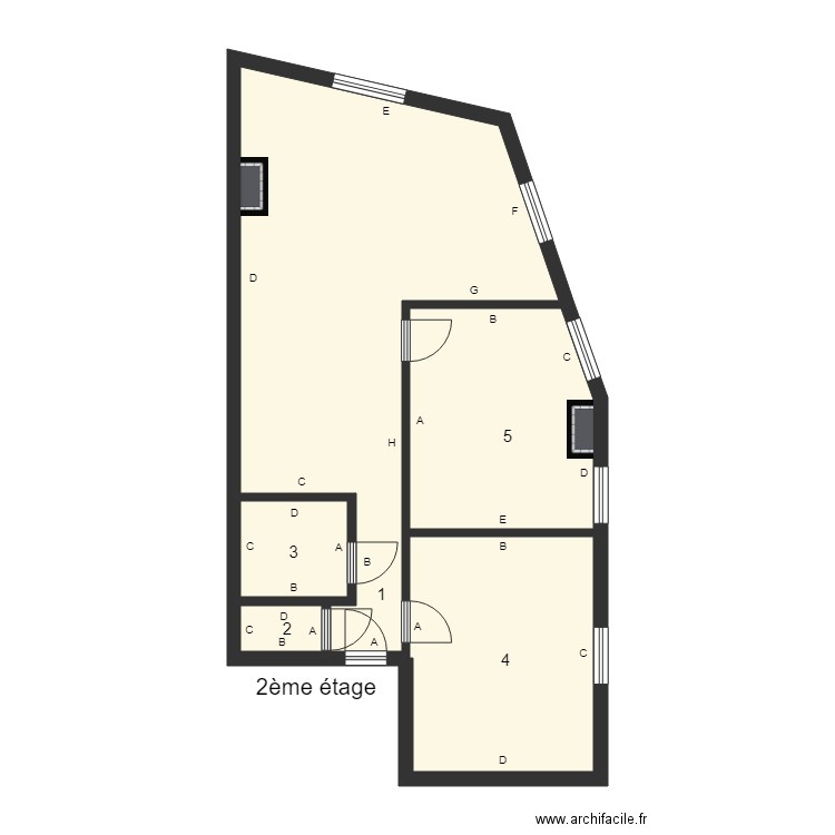 184883 FREGONA 2ème étage. Plan de 0 pièce et 0 m2