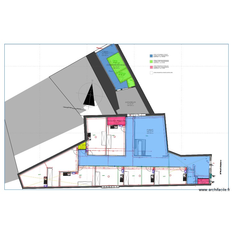 ZONAGE CLERMONT. Plan de 7 pièces et 253 m2