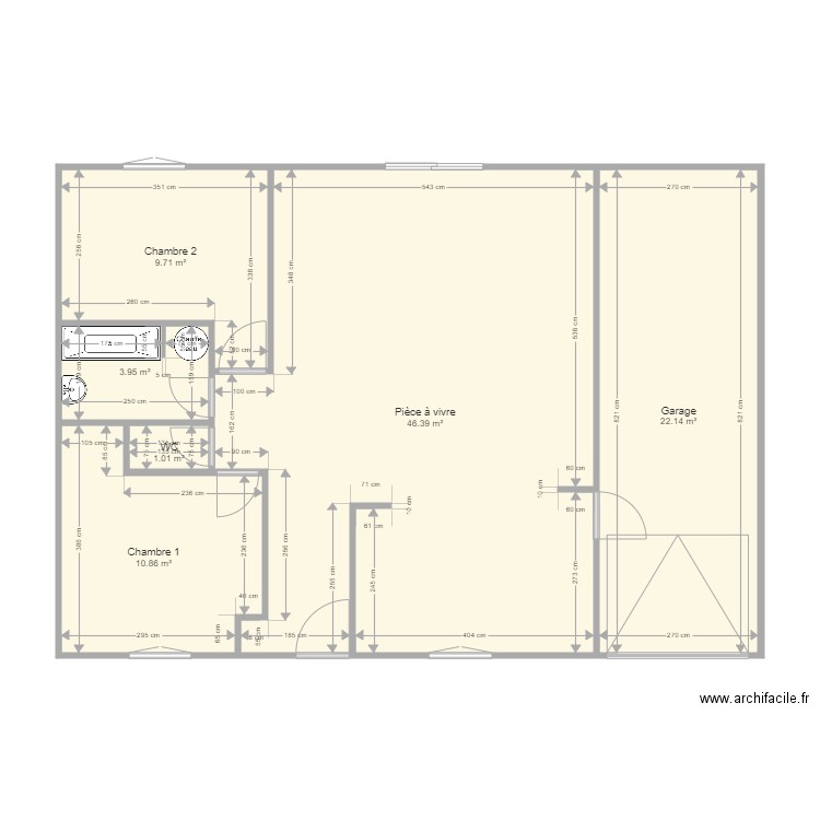 Maison maman Quiévy AVANT. Plan de 0 pièce et 0 m2