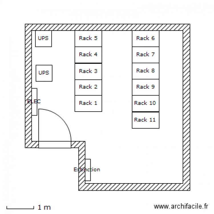 Salle ULB. Plan de 0 pièce et 0 m2