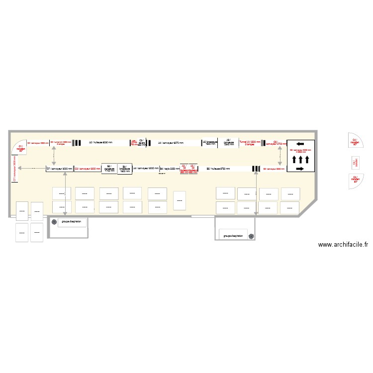 implantation production modifié V13. Plan de 0 pièce et 0 m2