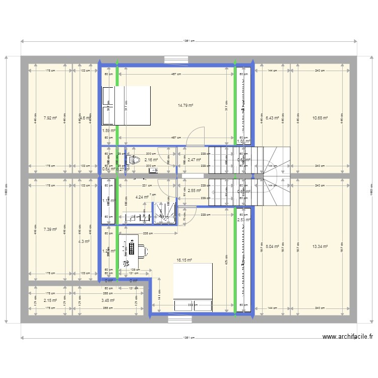 Raph 2ème étage. Plan de 0 pièce et 0 m2