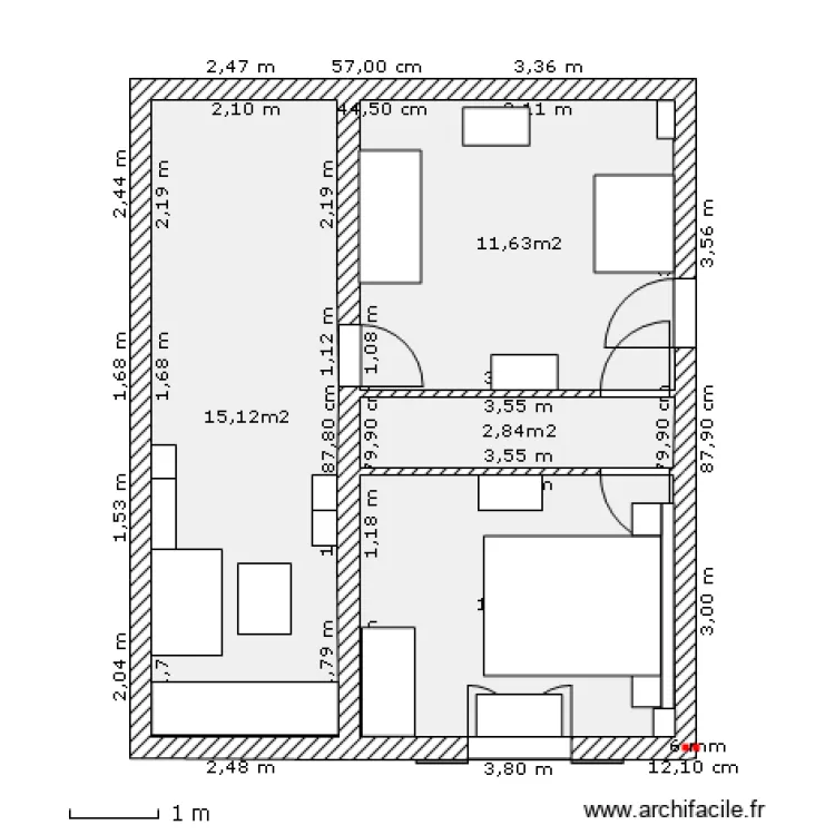 CHARREAU 1etage Meublé. Plan de CHARREAU 1etage Meublé. Plan de
