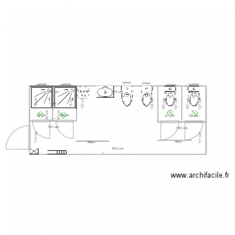 sanitaire spada . Plan de 0 pièce et 0 m2