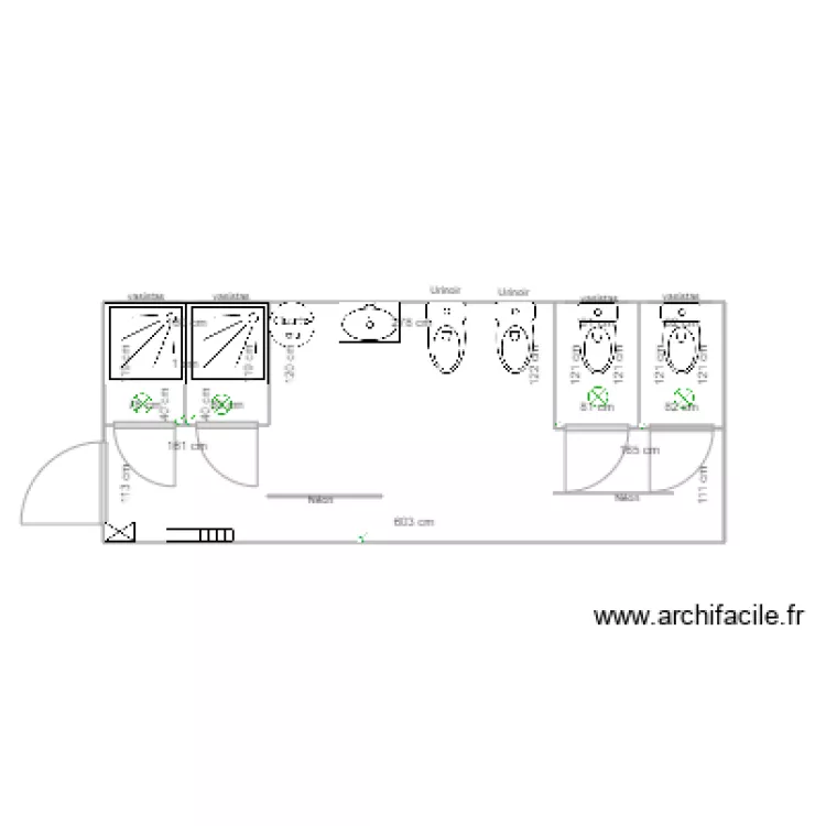 sanitaire spada . Plan de 