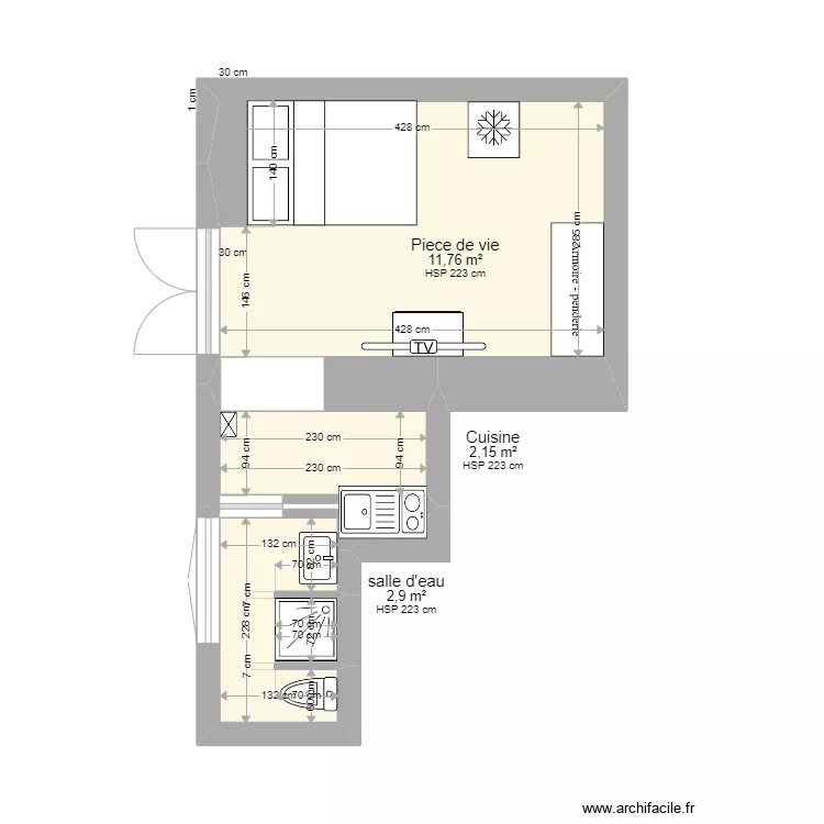 4 clemenceau. Plan de 
