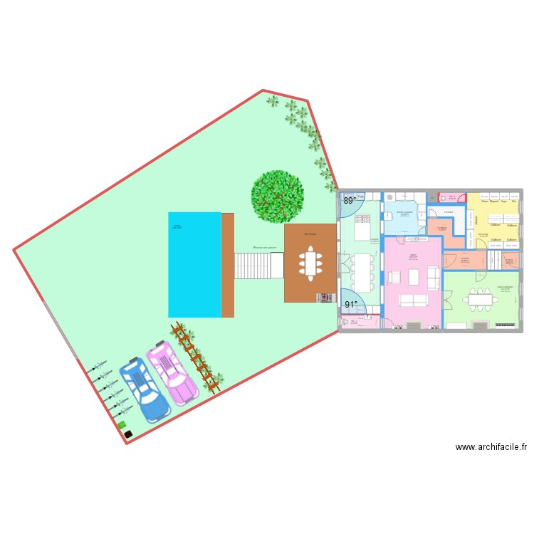 CONDORCET RDC PRO TERRASSE V2. Plan de 13 pièces et 531 m2