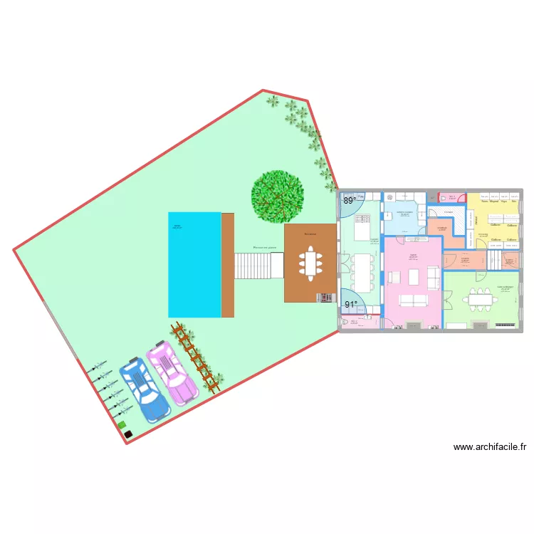 CONDORCET RDC PRO TERRASSE V2. Plan de 