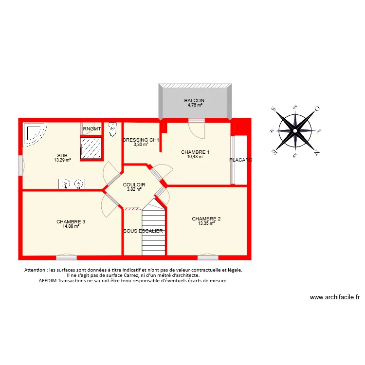 BI 6274 ETAGE. Plan de 