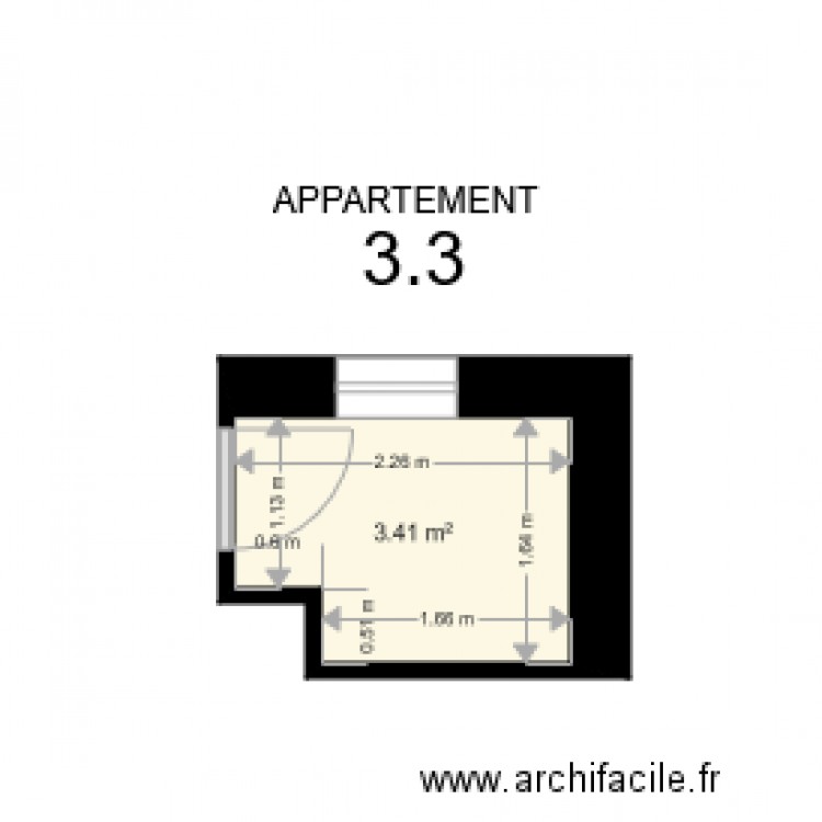 3 3 Salle de bain. Plan de 0 pièce et 0 m2