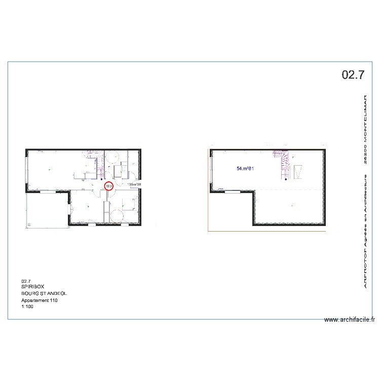 110. Plan de 0 pièce et 0 m2