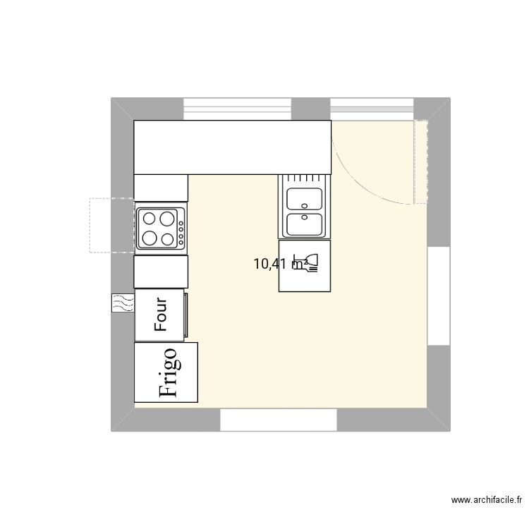 Cuisine. Plan de 0 pièce et 0 m2
