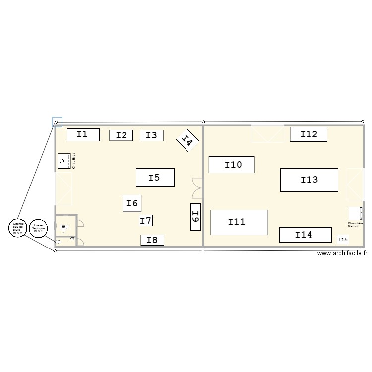 Atelier Luis. Plan de 4 pièces et 551 m2