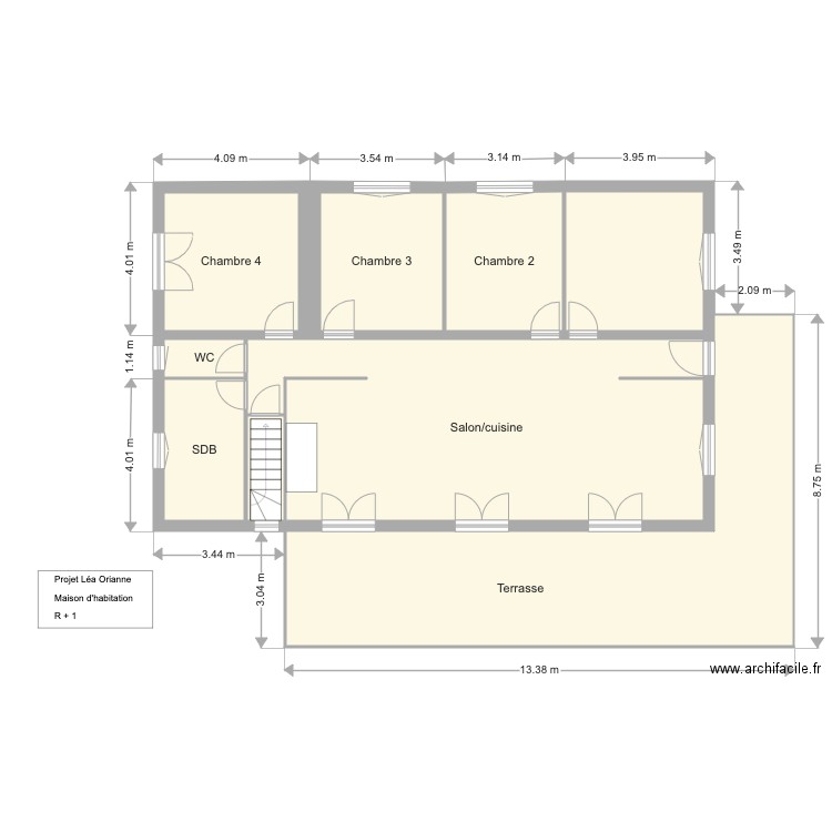 Plan R1 Lea Orianne. Plan de 0 pièce et 0 m2