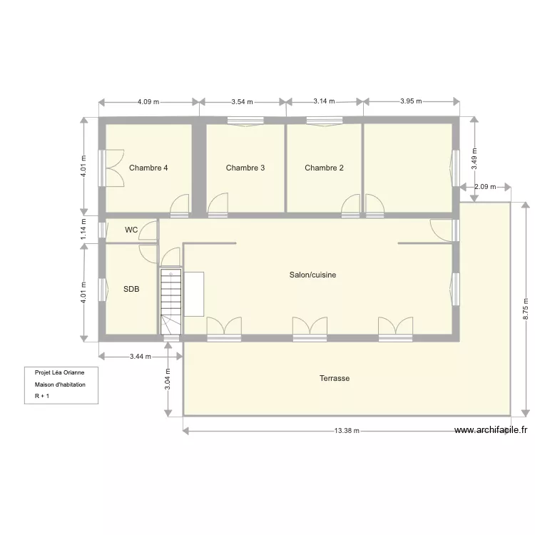 Plan R1 Lea Orianne. Plan de 