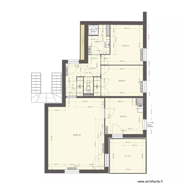 Appart cebazat corrigé. Plan de Appart cebazat corrigé. Plan de