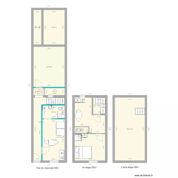 DIEU version 1. Plan de 