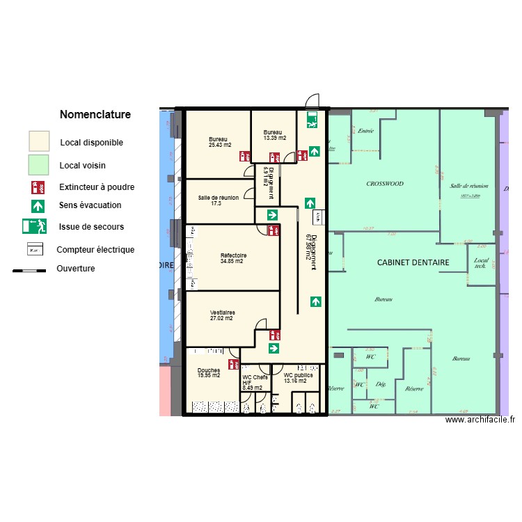 Stock privé Champigny sur Marne avant projet. Plan de 0 pièce et 0 m2
